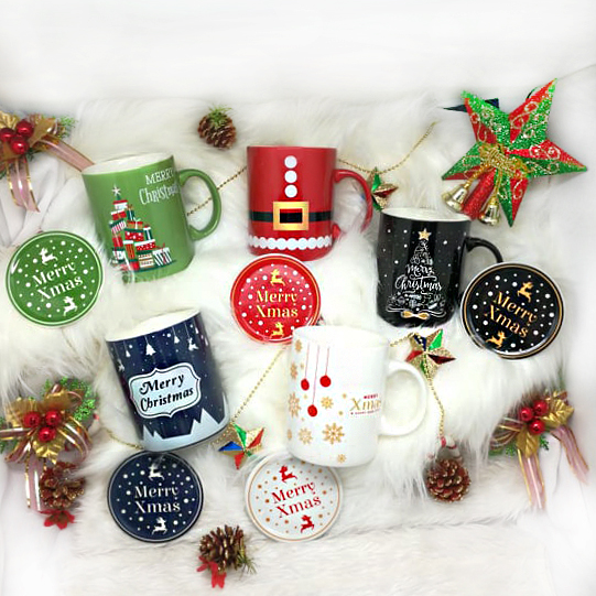 Christmas SC800NB Set of 5 - Christmas Ceramic Mugs Set of 5 Design each