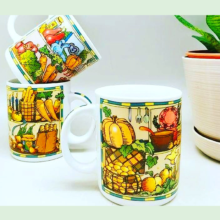 FVM - Fruits & Veggies Mug 4 Design in 1 Set