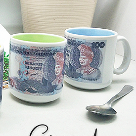 BNRM100-001 - Banknote RM100 Mini Mug 001 - King