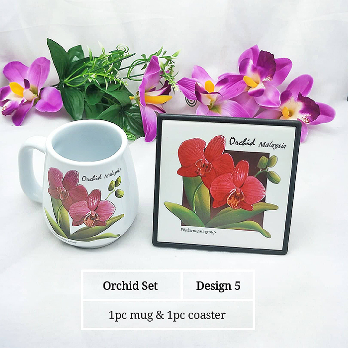 Orchid Coaster + Mug Set