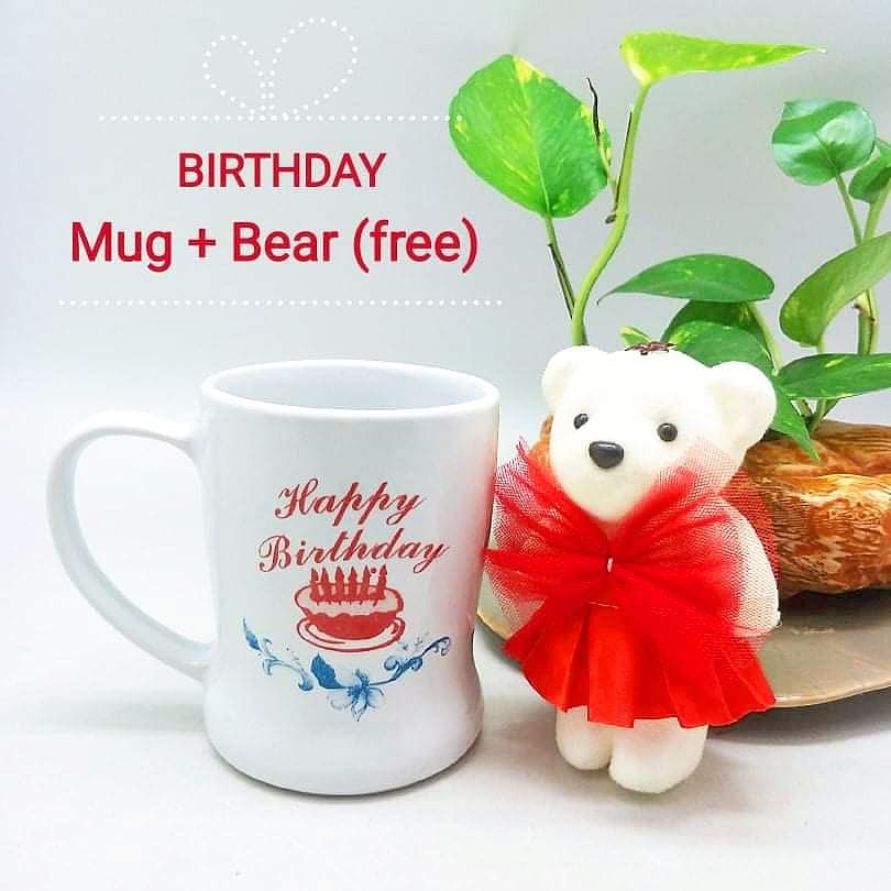 BMMTBD - Birthday Mug + Mini Teddy Bear Doll