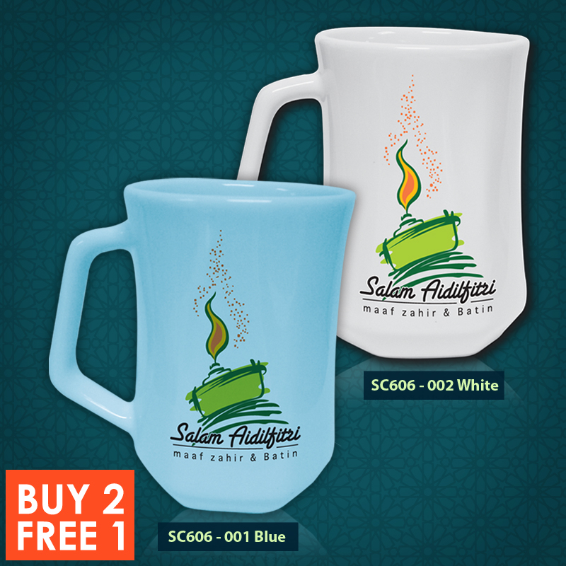 SC606 B2F1 - Buy 2 FREE 1 - Raya Ceramic Mug