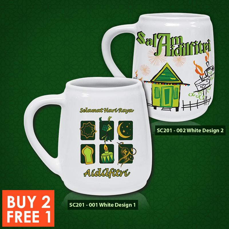 SC201 B2F1 - Buy 2 FREE 1 - Raya Ceramic Mug