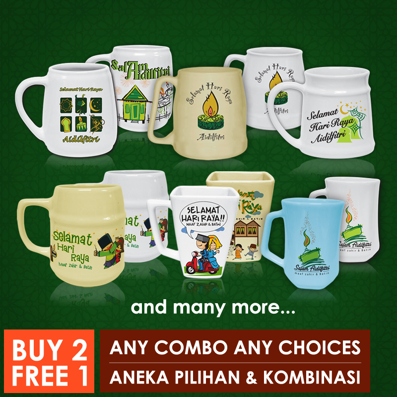 RM B2F1 - Buy 2 FREE 1 - Raya Ceramic Mug