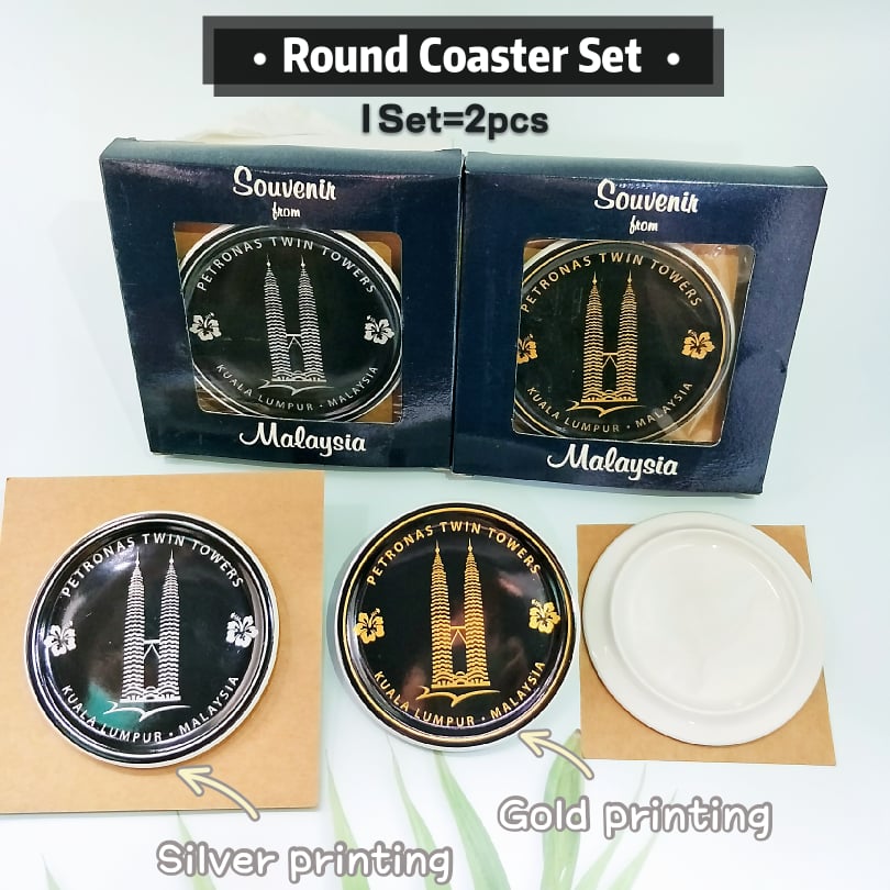 Twin Towers Coaster Set